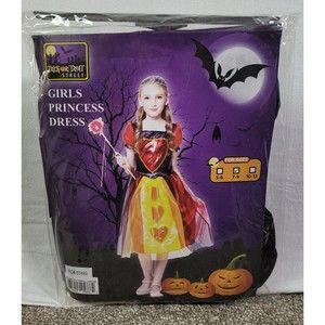 Princess Costume Girl Size 7-9 Trick or Treat Street Halloween Queen Heart New